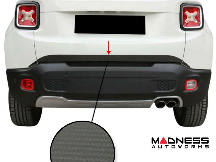 Jeep Renegade Lower Tailgate Trim - Carbon Fiber